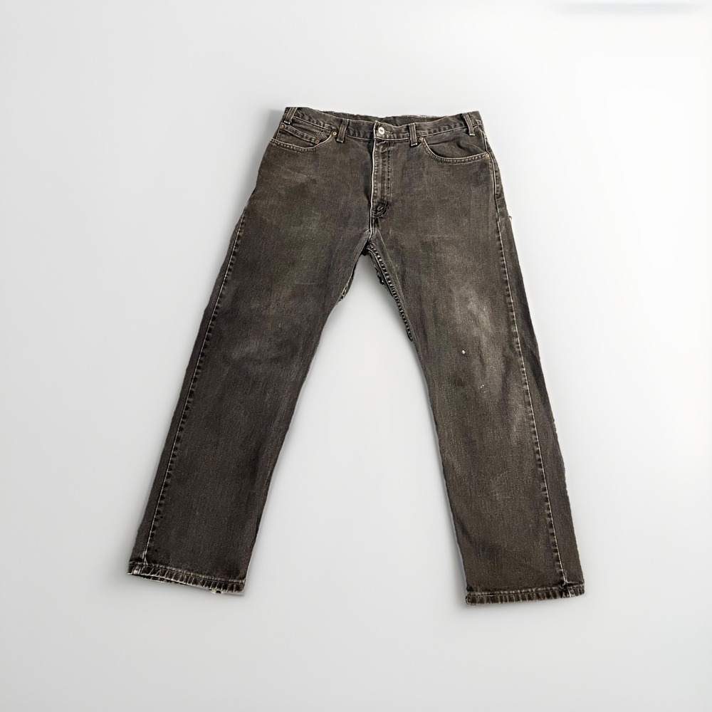 Vintage Levis Jeans Mens 36 x 28 Black Denim 505 Straight Leg Made in Canada Y2K